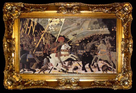 framed  UCCELLO, Paolo The battle of San Romano, ta009-2